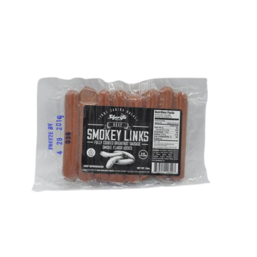 SHARIFA HALAL FULLY COOKED BEEF SMOKEY LINKS