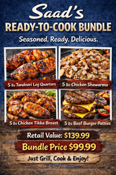 SAAD'S READY-TO-COOK BUNDLE(SEASONED.READY.DELICIOUS)