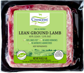 Crescent Grass Fed Ground Lamb 85/15 Plated